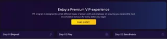 Join SpinBet VIP – deposit, play, and earn loyalty rewards for every bet SpinBet VIP program banner with steps to deposit, play, and earn points